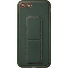 Eco Port Iphone 7 Kılıf Coco Deri Standlı Kapak - Yeşil