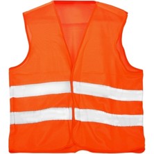 İsmiyle Al Fosforlu Turuncu Ikaz Yelek (5067)