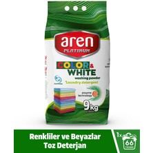 Aren Platinum Toz Çamaşır Deterjanı Renkliler ve Beyazlar Için 9 kg