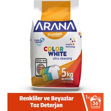 Arana Premium Toz Çamaşır Deterjanı Renkliler ve Beyazlar Için 5 kg