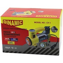 Go İthalat Sepetopia -Oto - Araç Hava Kompresörü Kamyon - Otobüs - DC/12V-13.5V - 15AMP - 150PSI - Bar Gösterge - LED Aydınlatma Cy-1  (5534)