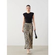 Lc Waikiki Yeni Sezon Beli Lastikli Leopar Desenli Kadın Pantolon