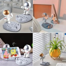 Go İthalat Sepetopia -Mini Astronot Model Telefon ve Tablet Tutucu Standı (5534)