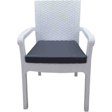 Ayzen Home 6 Adet Grı Keten Leke Tutmaz Silinebilir Kumastan Bağcıklı Minder 40CMX40CMX4CM