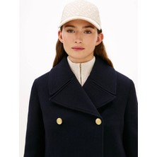 Tommy Hilfiger Krem Kadın Şapka Th Monogram Cap