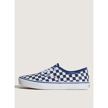 Vans VN000EGAAMQ1 Authentic Mavi - Beyaz %100 Dokuma Kumaş Erkek Lifestyle Ayakkabı