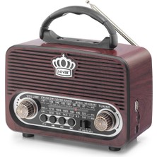 ForWhat Büro Ev Ofis Hediyesi Için 18CM Retro Tarz Bluetooth Hoparlör Fm Radyo