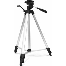 ForWhat Büro Ev Ofis Cep Telefonu Için 135CM Silver Ayarlanabilir Kollu Tripod