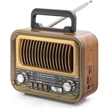 ForWhat Büro Ev Ofis Hediyesi Için 20CM Retro Stil Bluetooth Hoparlör Fm Radyo