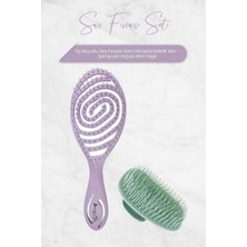 Nascita Mor Renkli Üç Boyutlu Geri Dönüştürülebilir Saç Fırçası 33 Özellikli Saç Bakım