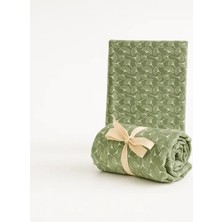 Tiny Lamb Yeşil Renk 60X120CM Pamuklu Lastikli Bebek Çarşafı