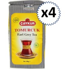 Çaykur Tomurcuk Siyah Çay 200 gr 4'lü Kaliteli Earl Grey Aromalı Doğal Yaprak Çay