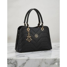 Yıldız Detaylı Çizgili Kadın Çapraz Askılı Omuz Çantası