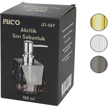 Go İthalat Sepetopia -Tombul Kare - Prizma  Şeffaf - Renkli   Akrilik - Mika Kristal  Sıvı Sabunluk  180ML (5534)