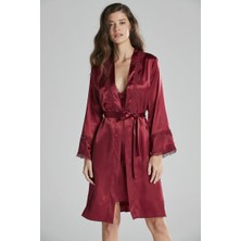 Pierre Cardin 6965 Saten Gecelik Sabahlık Pijama Takım Şort Takım 6'lı Gelin Çeyiz Seti
