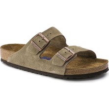 Birkenstock Arizona Soft Footbed Erkek Terlik Kahverengi Düz Taban Konforlu Günlük Kullanım