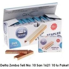 Delta Zımba Teli No: 10 Sarı 10'lu 1000 Adet Yerli Üretim Sarf Malzemeleri