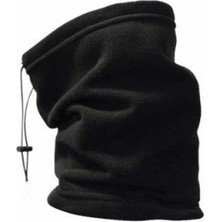 Atmaca Siyah Polar Boyunluk Erkekler İçin Yumuşak Konfor ve Sıcaklık Sunan Outdoor Aksesuar