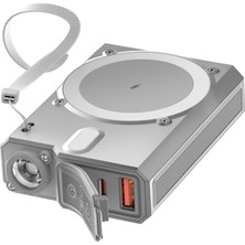 Hnrlishp Joko J38 10.000 Mah 20W Pd LED Işıklı Magsafe Powerbank - Gri