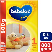 Bebelac Bebek Devam Sütü No1 800GR 0-6 Ay Sütlü İçerik ile Besleyici Mama