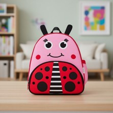 Zoozy Uğur Böceği Sırt Çantası Kumaş Materyal ile Eğlenceli Özellikler 1.5-6 Yaş İçin Uygun