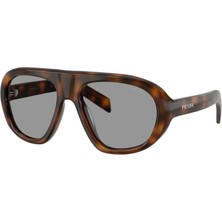 Prada C05S 20D50Q 57 Unisex Güneş Gözlüğü Kahverengi Kemik Çerçeve ile Şık Tasarım