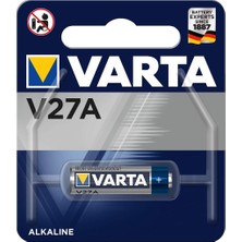 Varta 27A 12V Alkalin Pil Yüksek Performanslı Uzaktan Kumanda İçin Güç Kaynağı
