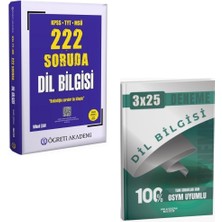 Anla Kazan Yayınları Öğreti Akademi Kpss Tyt Msü 222 Soruda Dil Bilgisi  + Dil Bilgisi Deneme Seti