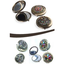 İsmiyle Al Taşlı Makyaj Aynası