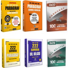 Anla Kazan Yayınları Pegem Paragraf Soru Bankası & 222 Soruda Dil Bilgisi & 222 Soruda Paragraf & Paragraf Çıkmış Sorular ve 2'li Deneme Seti