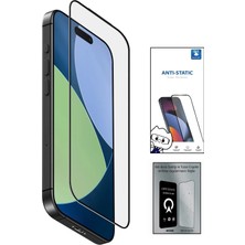 İsmiyle Al Iphone 16E 6d Anti Static Temperli Cam Ekran Koruyucu Kırılmaz Full Kaplama