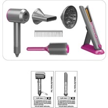 NW NessiWorld HUA-1019 Sesli ve Işıklı 2ın1 Lüks Saç Şekillendirici Set -Vardem Oyuncak