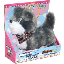 NW NessiWorld S00002859 Yürüyen Sevimli Peluş Köpek Gri-Sun