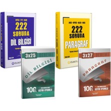 Anla Kazan Yayınları Öğreti 222 Soruda Dil Bilgisi + Dil Bilgisi Deneme & Öğreti 222 Soruda Paragraf + Paragraf Süper Deneme Seti
