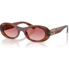 MIU MIU Kadın Güneş Gözlüğü 06ZS 26E50U 50 Kahverengi Çerçeve Oval UV 400 Koruma
