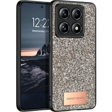 Hnrlishp Onegif Xiaomi Mi 14T  Bright Simli Kapak - Gold