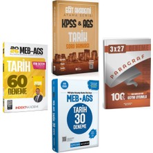 Anla Kazan Yayınları Eğit Akademi Kpss Meb-Ags Tarih Atama Serisi Soru Bankası & Pegem Ags Tarih Deneme & Indeks Ags Tarih Deneme Seti