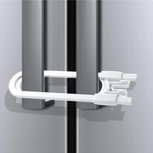 İsmiyle Al 4 Adet Çocuk Koruma Kilidi - Slide Dolap Çekmece Kilidi Sürgülü Kilit