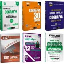 Anla Kazan Yayınları Pegem 2026 Kpss Coğrafya Soru Bankası + Kpss Coğrafya Deneme + Kpss Coğrafya Çıkmış Soru Seti