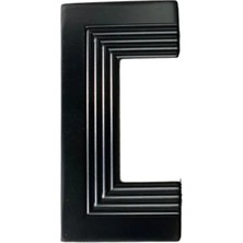 System 4848 Harmonique Kulp Siyah Renk Tek Adet Yarım 96 mm