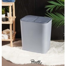 Perotti 13252 Milton Grey 15LT 2`li Çöp Kovası