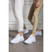 E Sport Siyah Beyaz Unisex Yürüyüş Hafif Triko Ayakkabı ESPORT-CONFORT