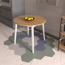 Avanos Yuvarlak Sabit Mdf Mutfak Masası - Q90 cm
