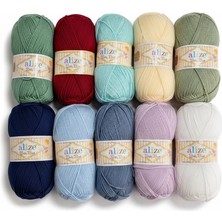 Lida Crafts Alize Baby Best Karışık Renk 10 Adet