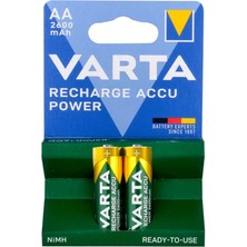Varta Nı-Mh 1.2 Volt 2600 Mah R2U Aa Şarjlı 2'li Kalem Pil