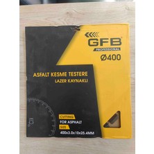 Gfb Asfalt Kesme Testeresi Lazer Kaynaklı 400X3.0X10X25.4 mm