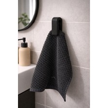 Bit Byte Brick Kendinden Yapışkanlı Dekoratif Havlu Tutucu - Siyah