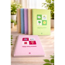 Limon Daily Series 100 Yaprak Kareli Spiralli Defter Sert Kapak