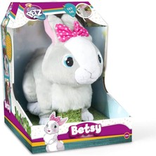 NW NessiWorld 9586 Sesli ve Hareketli Peluş Tavşan Betsy -Nessiworld