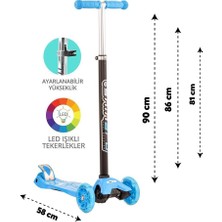 NW NessiWorld Torutoys Mavi Twist Işıklı Scooter
